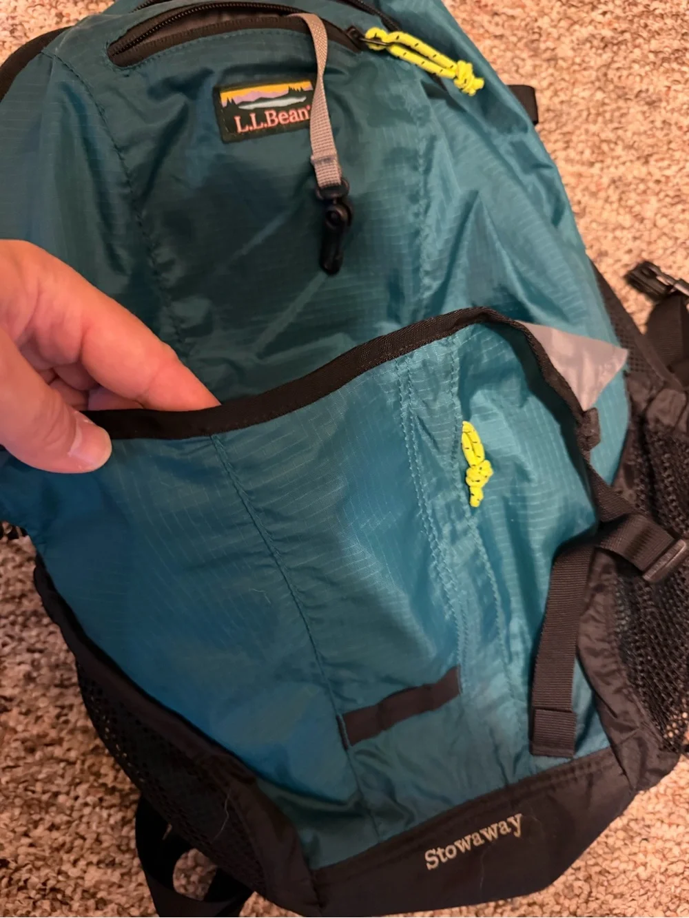 L.L. Bean Teal Stowaway Daypack - 24l